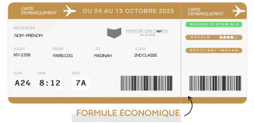 Réservation du 04 au 13 Octobre 2025 - Formule Éco
