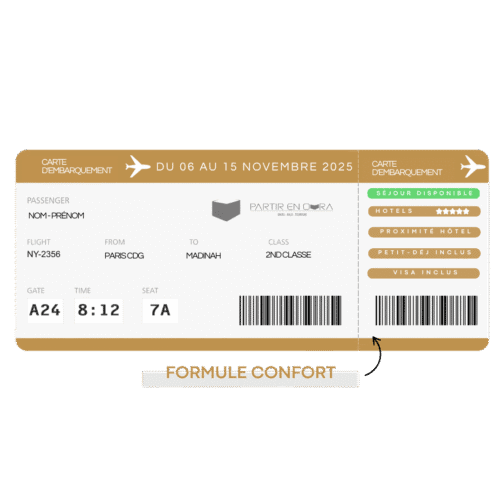 Séjour du 06 au 15 Novembre 2025 - Formule Confort (Visa inclus)